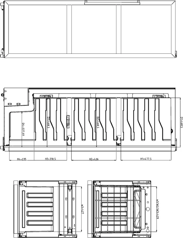 Nabo WS2830, Weintemperierschrank 3 Zonen – Bild 2