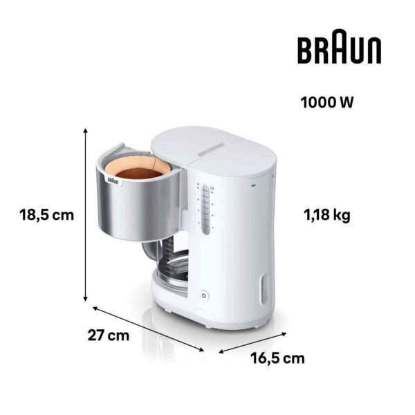 Braun KF1500WH PurShine, Kaffeemaschine – Bild 2