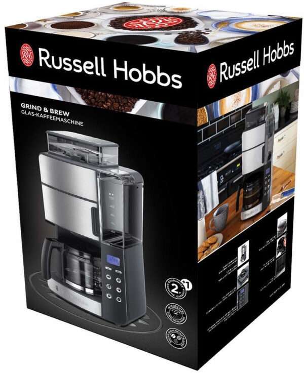 Russell Hobbs Grind & Brew Glass, Kaffeemaschine mit integriertem Mahlwerk – Bild 2