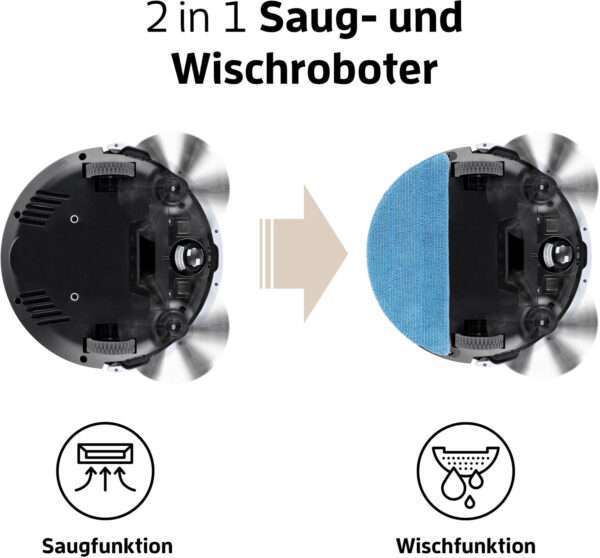 ZACO V5s Pro, Saugroboter mit Wischfunktion – Bild 3